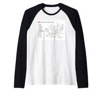 Milano Metropolitana Travel Art Maglia con Maniche Raglan