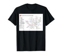 Milano Metropolitana Travel Art Maglietta