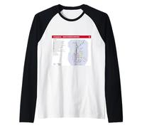 Milano Monza Brianza Viaggio Art Souvenir Italia Maglia con Maniche Raglan