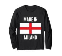 Milano Orgoglio Locale Italia Città Travel Souvenir Maglia a Manica