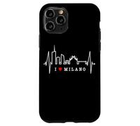 Milano Skyline Battito del Cuore L'Italia Amo Milano Custodia per iPhone 11 Pro