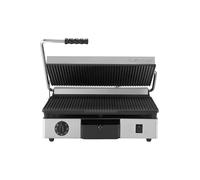 PIASTRA PANINI QUADRA PROFESSIONALE IN GHISA INFERIORE LISCIA - SUPERIORE LISCIA