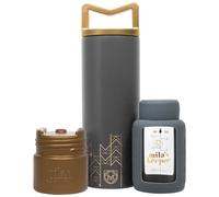 Mila's Keeper Set refrigerante portatile per latte materno isolato, 20 ore, bottiglia per conservare il latte materno e impacco di ghiaccio per viaggi, adatta per pompe principali, collo largo Starry