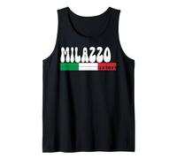 MILAZZO City Italia Vintage Bandiera Italia per Gli Amanti dei Viaggi Canotta