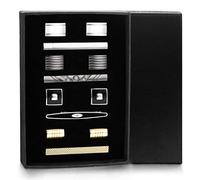 Milcolato Fermacravatte e Gemelli per Uomo Cravatta Fermacravatta Gemelli Camicetta Affari Matrimoni con Scatola Regalo del papà