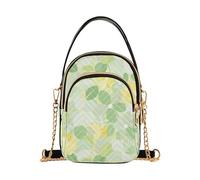 Mild e Fresh Flower Lemon Yellow Light Green trendy borsa a tracolla per le donne crossbody con multi tasche borse da donna per la festa della mamma