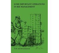 Mildred Johansson Dr Torge S K J Some Important Operations in Bee Ma (Tascabile)