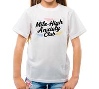 Mile High Ansia Club - T-Shirt - Aviatore Divertente Viaggio Scared Aereo