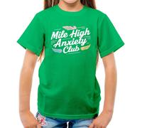 Mile High Ansia Club - T-Shirt - Aviatore Divertente Viaggio Scared Aereo