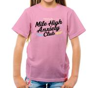 Mile High Ansia Club - T-Shirt - Aviatore Divertente Viaggio Scared Aereo