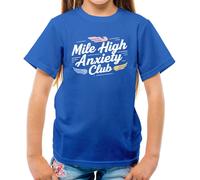 Mile High Ansia Club - T-Shirt - Aviatore Divertente Viaggio Scared Aereo