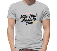 Mile High Ansia Club - T-Shirt - Aviatore Divertente Viaggio Spaventato Aereo