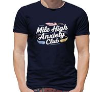 Mile High Ansia Club - T-Shirt - Aviatore Divertente Viaggio Spaventato Aereo