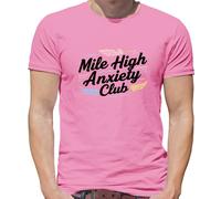 Mile High Ansia Club - T-Shirt - Aviatore Divertente Viaggio Spaventato Aereo