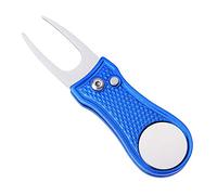 Mile High Life Divot Tool Pieghevole in Metallo Dotato di Pulsante e Marcatore Pallina da Golf Magnetico