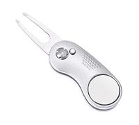 Mile High Life Divot Tool Pieghevole in Metallo Dotato di Pulsante e Marcatore Pallina da Golf Magnetico