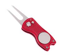 Mile High Life Divot Tool Pieghevole in Metallo Dotato di Pulsante e Marcatore Pallina da Golf Magnetico