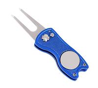 Mile High Life Divot Tool Pieghevole in Metallo Dotato di Pulsante e Marcatore Pallina da Golf Magnetico