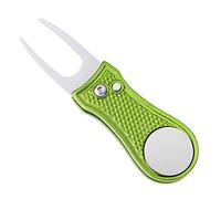 Mile High Life Divot Tool Pieghevole in Metallo Dotato di Pulsante e Marcatore Pallina da Golf Magnetico