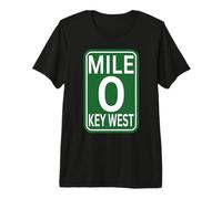 Mile Marker Key West FL.Mile Zero Route Sing Uomo Donna Maglietta Premium