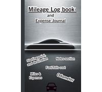 Mileage Book Log -Logbook and expense journal: Clean, organized book log layout for daily trip tracking