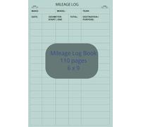 Mileage Log Book: 6x9-inch, 110-page Vehicle Mileage Journal, track miles for business, personal taxes, or everyday driving needs. logging miles for ... maintenance, this Odometer Tracker Logbook.