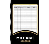 Mileage Log Book: Auto Mileage Logbook - Odometer & Miles Tracker for Small Business or Personal Tax Records | Vehicle Travel Journal (105 Pages, A5 Size)