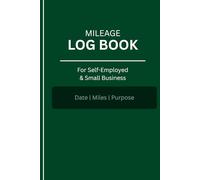 Mileage Log Book: For Self-Employed & Small Business | Date, Miles, Purpose