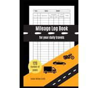 Mileage Log Book: Independent Drivers' Travel Log. The simple system for tracking miles, organizing daily trips, with accurate and ready-to-use records for car and truck owners.