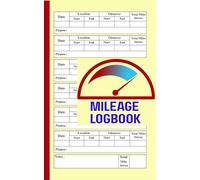 Mileage Log Book with Start and End Location Tracking: Track Trips, Odometer Readings, and Miles for IRS Tax Deductions, Business, and Personal Use - 5 x 8 convenient, portable small size logbook
