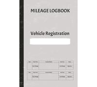 Mileage Logbook: A5 vehicle mileage record logbook including driver and journey information and details