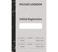 Mileage Logbook: A5 vehicle mileage record logbook including driver and journey information and details