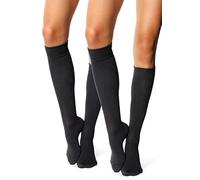 MILENA Calze Donna al Ginocchio Eleganti e Traspiranti per Moda Cosplay Sport e Uso Quotidiano Calzini Lunghi Comodi e Versatili Perfetti con Gonne e Shorts Grigio grafite 2 Paia