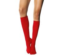 MILENA Calze Donna Sopra il Ginocchio - Calze Eleganti e Traspiranti per Moda, Cosplay, Sport e Uso Quotidiano - Calzini Lunghi Comodi e Versatili, Perfette per Gonne e Shorts, Rosso EUR (37-41)
