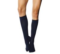 MILENA Calze Donna Sopra il Ginocchio - Calze Eleganti e Traspiranti per Moda, Cosplay, Sport e Uso Quotidiano - Calzini Lunghi Comodi e Versatili, Perfette per Gonne e Shorts, Blu navy EUR (37-41)