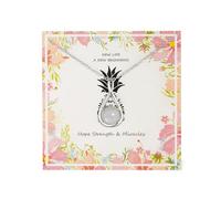 MILEPOSTJEW Collana in argento Sterling con pietra di luna per donne incinte IVF, gioielli con ciondolo per la cura della famiglia e dell'amore, regalo commovente per viaggi di infertilità