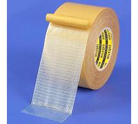 MILEQEE 1 nastro biadesivo in tessuto, 45 mm x 10 m, elevata forza adesiva, forte e robusto, nastro adesivo durevole, nastro adesivo multiuso, facile da rimuovere senza residui, facile da strappare
