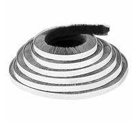 MILEQEE Guarnizione a spazzola per porta, autoadesiva, 10 m (L) x 9 mm (W) x 9 mm (D), guarnizione per pavimenti della porta, super forte, paraspifferi, spazzola di tenuta per moor, Windows,