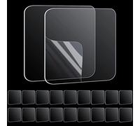 MILEQEE Nastro adesivo biadesivo,20 pezzi, 60mm x 60mm, forte montaggio su cuscinetto, mastice adesivo trasparente per presa di forma quadrata, tappetino in gel nano rimovibile senza traccia