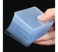 MILEQEE Nastro adesivo biadesivo, 80 pezzi, 60mm x 60mm forte montaggio su cuscinetto, mastice adesivo trasparente per presa di forma quadrata, tappetino in gel nano rimovibile senza traccia
