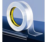 MILEQEE Protezione bordi, 20mm x 3m,striscia protettiva trasparente, forte adesivo, protezioni per bordi usate per angoli affilati di armadi, tavoli, cassetti con angoli e spigoli vivi.