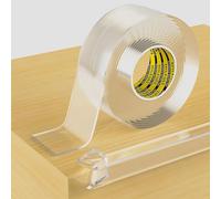 MILEQEE Striscia protettiva trasparente per bordi, 30 mm × 3 m, nastro adesivo protettivo per bordi taglienti, per armadietti, porte, scrivanie, tavoli in vetro, mobili, letto, piano di lavoro della