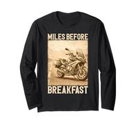 Miles Before Breakfast Avventura Moto con Design S1000XR Maglia a Manica
