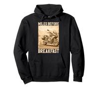 Miles Before Breakfast Moto Adventure Design Felpa con Cappuccio