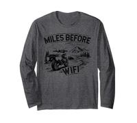 Miles Before WiFi Moto Camping Design Maglia a Manica
