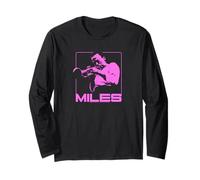 Miles Davis Jazz Music Pink Square Maglia a Manica