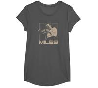 Miles Davis Monocromatico Marrone Maglietta, Ragazze, Asfalto, M
