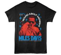 Miles Davis - Round About Midnight 57 - T-Shirt Unisex Stampa Frontale - Nera
