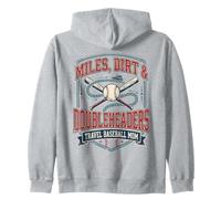 Miles Dirt Doubleheader Travel Baseball Sports Mamma Felpa con Cappuccio