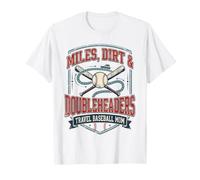 Miles Dirt Doubleheader Travel Baseball Sports Mamma Maglietta